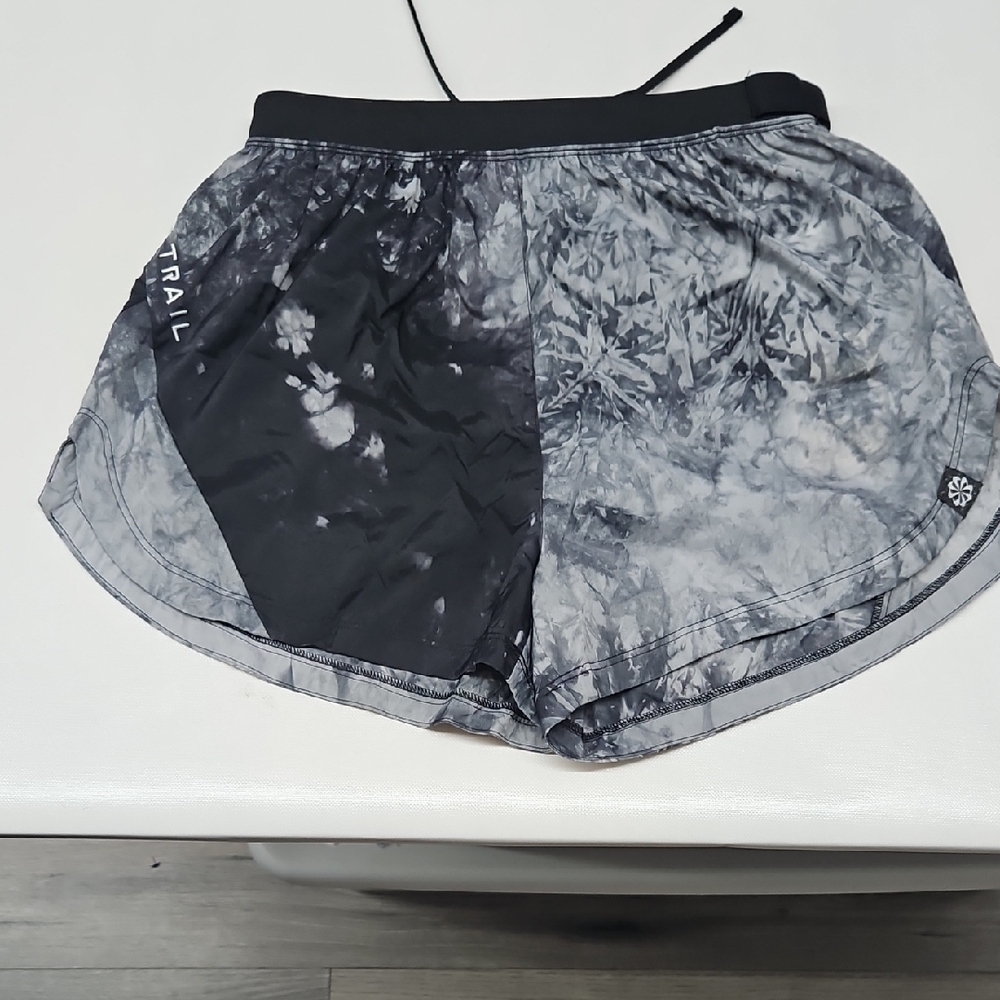 Women's Black and Gray Trail Shorts